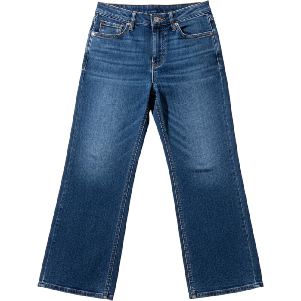 Judy Blue Wide Leg Jeans Medium Wash High Rise JB82558MD Blue Denim Womens 13/31